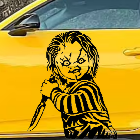 Chucky Sticker,  Horror Sticker