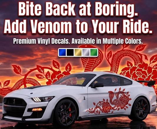 Cobra flowers decal Ad