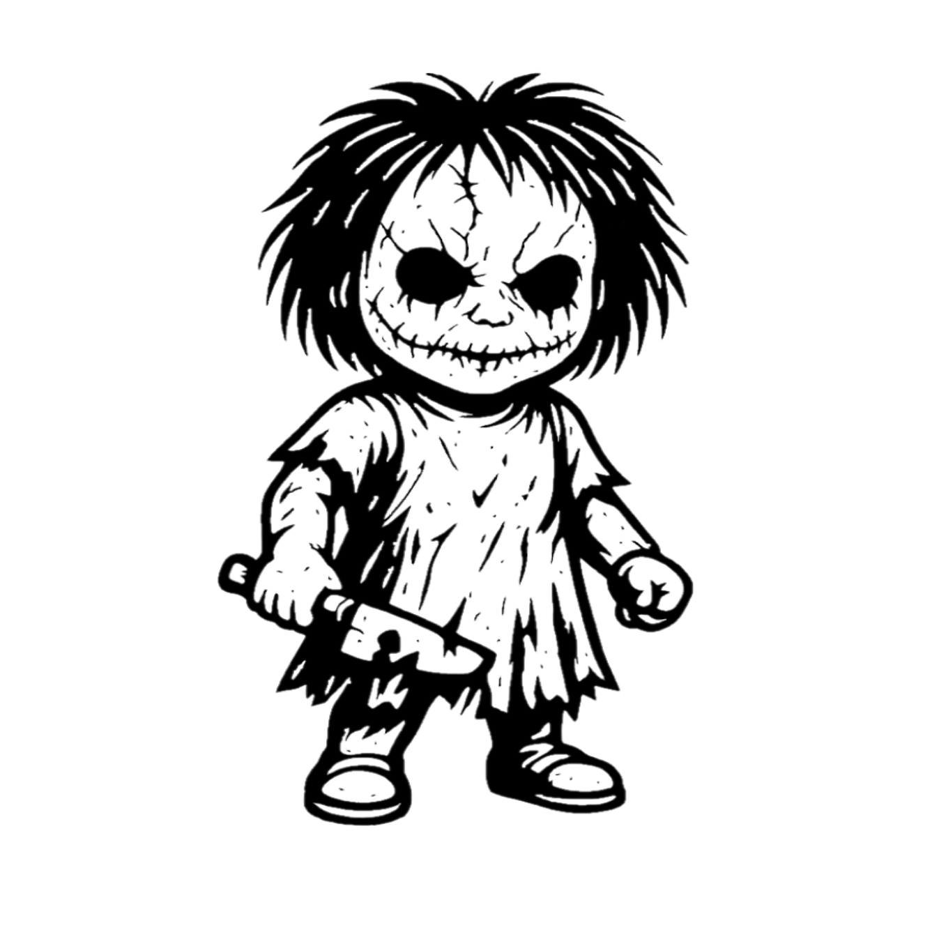 Eyeless Walking Dead Decal/Sticker