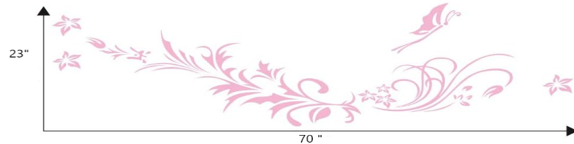 Butterfly Swirls Flowers Auto Graphic