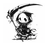 Grim Reaper Car/Wall Vinyl Decal – Skull | USAVinyls
