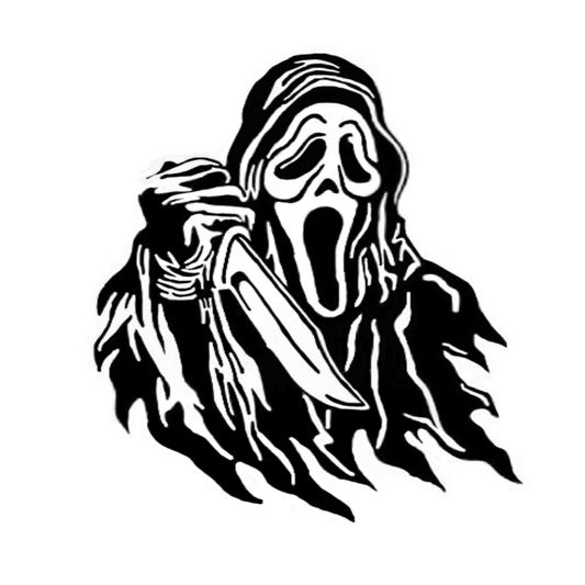Ghostface  Sticker,  Horror Sticker