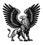 Griffin Hood Decal, Mythical Creature Car Decal, Large Eagle Lion Vinyl Sticker, Truck Hood Graphic, Fantasy Beast Auto Decal | USAVinyls