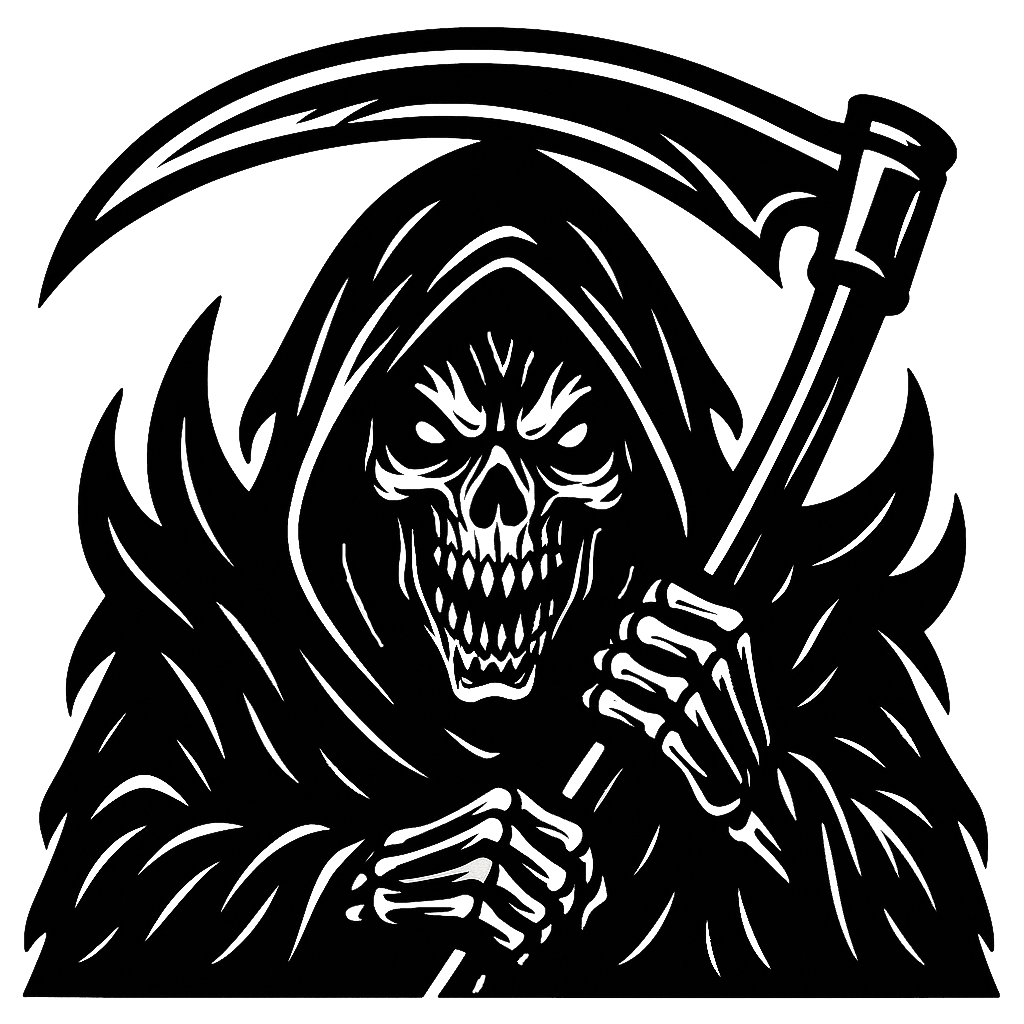 Grim Reaper Vinyl Decal