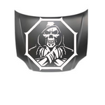Grim reaper vinyl die-cut decal in white 