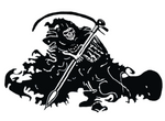 Skull Sticker, Grim Reaper Hood Graphic