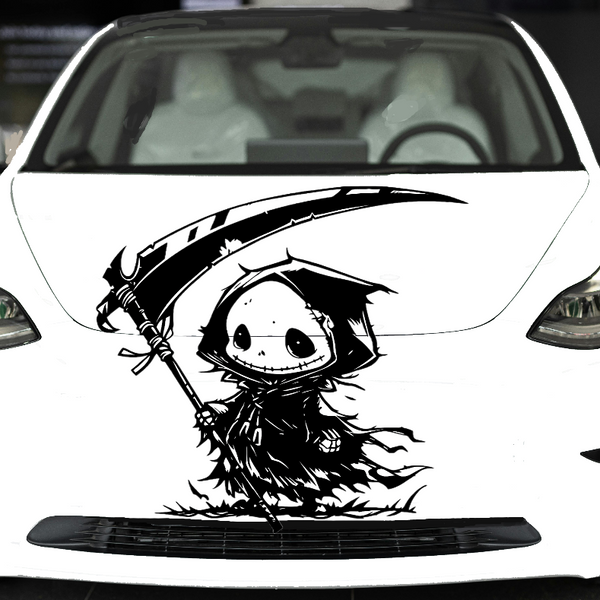 Grim Reaper Car/Wall Vinyl Decal – Skull | USAVinyls