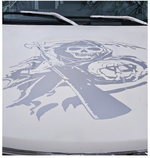 Grim Reaper Car/Wall Decal — Black Matte, Large (32×25) | USAVinyls