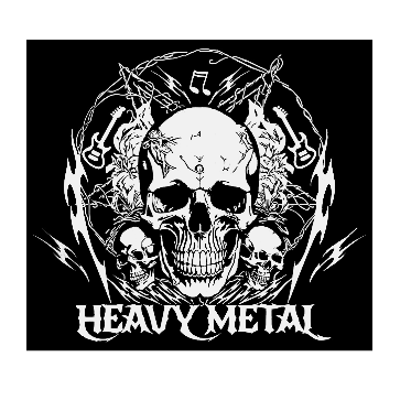 Heavy Metal Decal, Heavy Metal Sticker Skull Sticker, Grim Reaper Hood Graphic