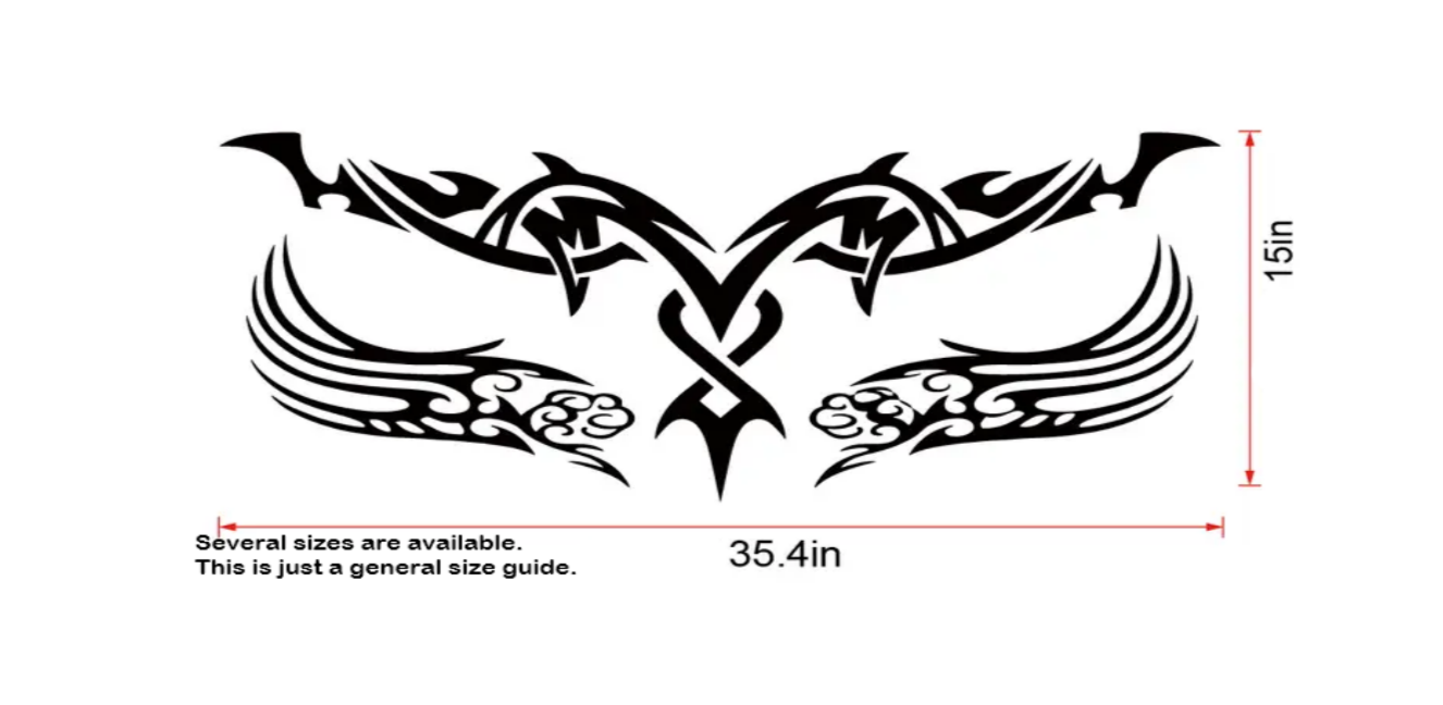 Hood Decal, Fire Totem Decal