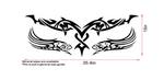 Fire totem  vinyl decal overview in black vinyl