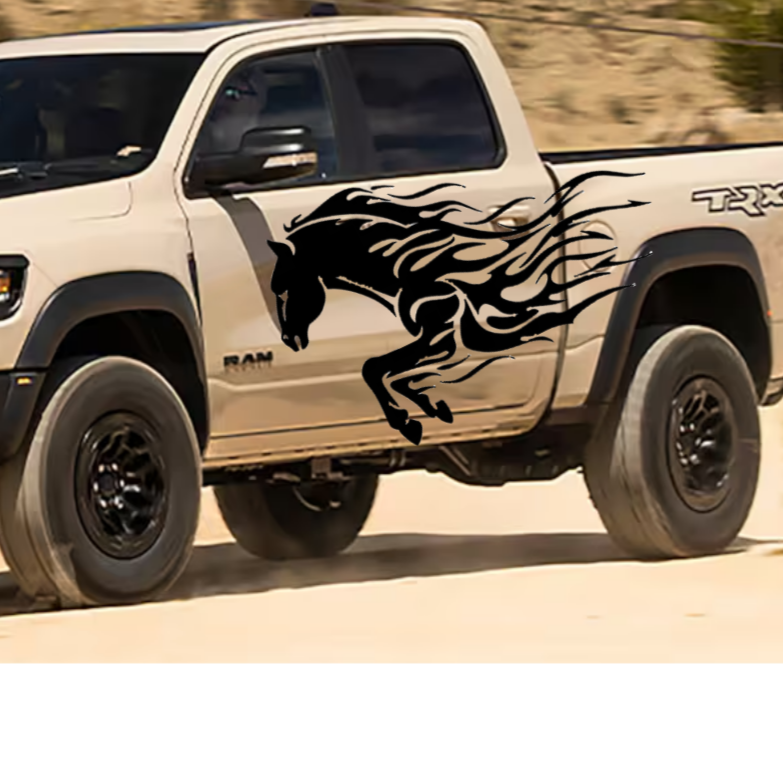 Horse Tribal Decal, Mustang Auto Graphic