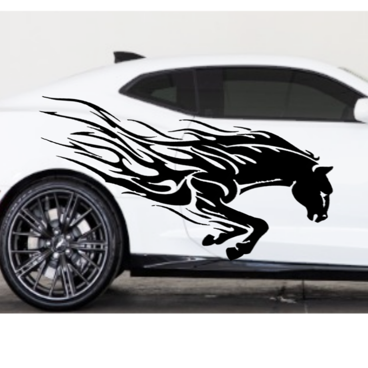Horse Tribal Decal, Mustang Auto Graphic