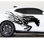 Horse Tribal Car/Wall Decal – Mustang‑Inspired Flames | USAVinyls