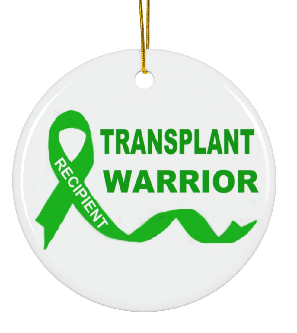 Ceramic Ornament, Transplant Warrior, Organ Donation