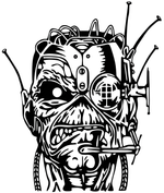 Eddie Cyborg - Iron Maiden ‑ Inspired Car/Wall Vinyl Decal | USAVinyls