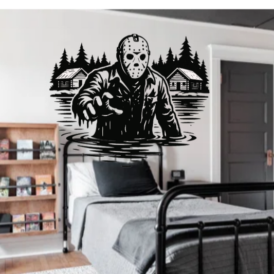 Jason Voorhees Vinyl Decal "Crystal Lake"
