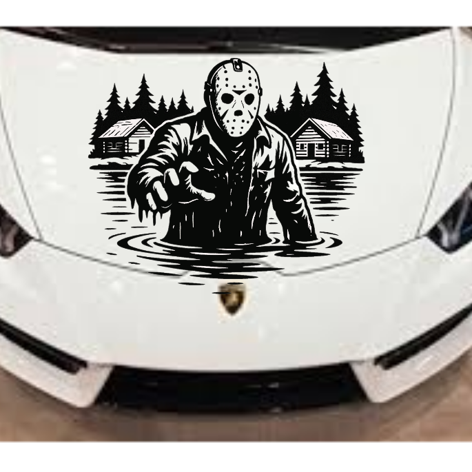 Jason Voorhees Vinyl Decal "Crystal Lake"