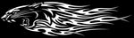 Jaguar Car Decal – Tribal Flames Design | USAVinyls