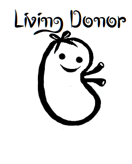 Living Donor black vinyl decal