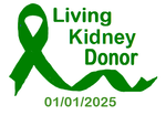 Living Kidney Donor Car Decal | USAVinyls