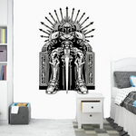 Mandolarian warrior vinyl decal in black