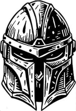 Mandalorian Head –Inspired  Warrior Car/Wall Vinyl Decal | USAVinyls
