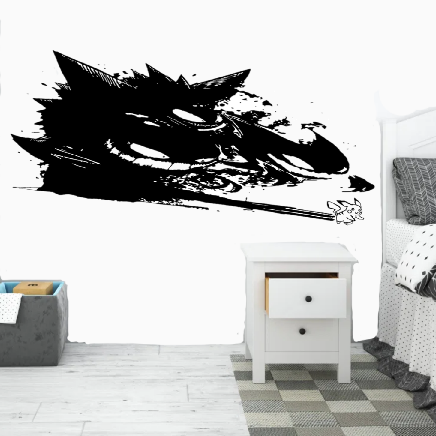 Pokemon and pikachu wall art
