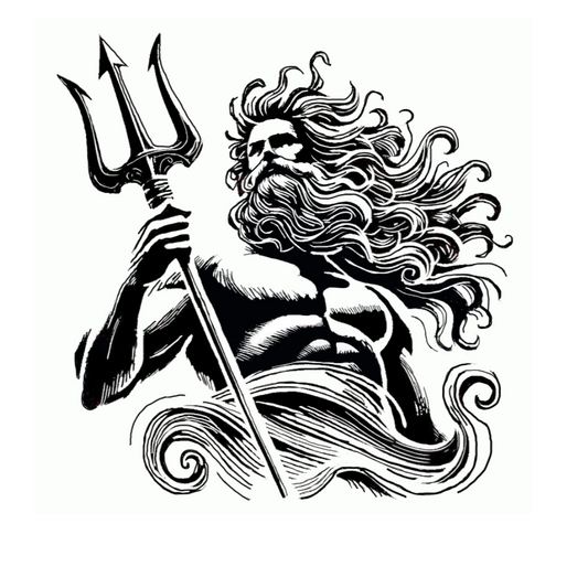 Poseidon Decal, Poseidon Sticker,