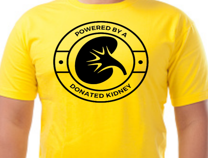 Powered by a Donated Kidney T-shirt
