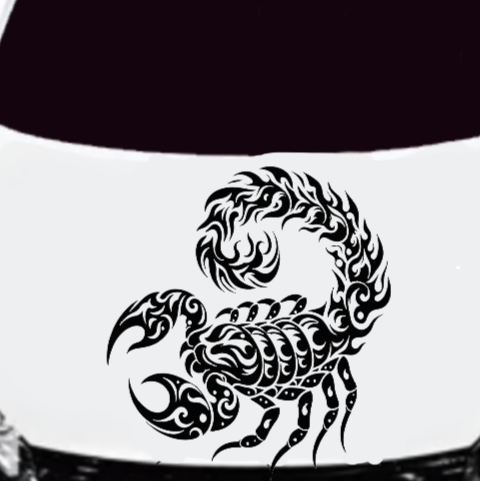 Scorpion Sticker, Scorpion Tribal