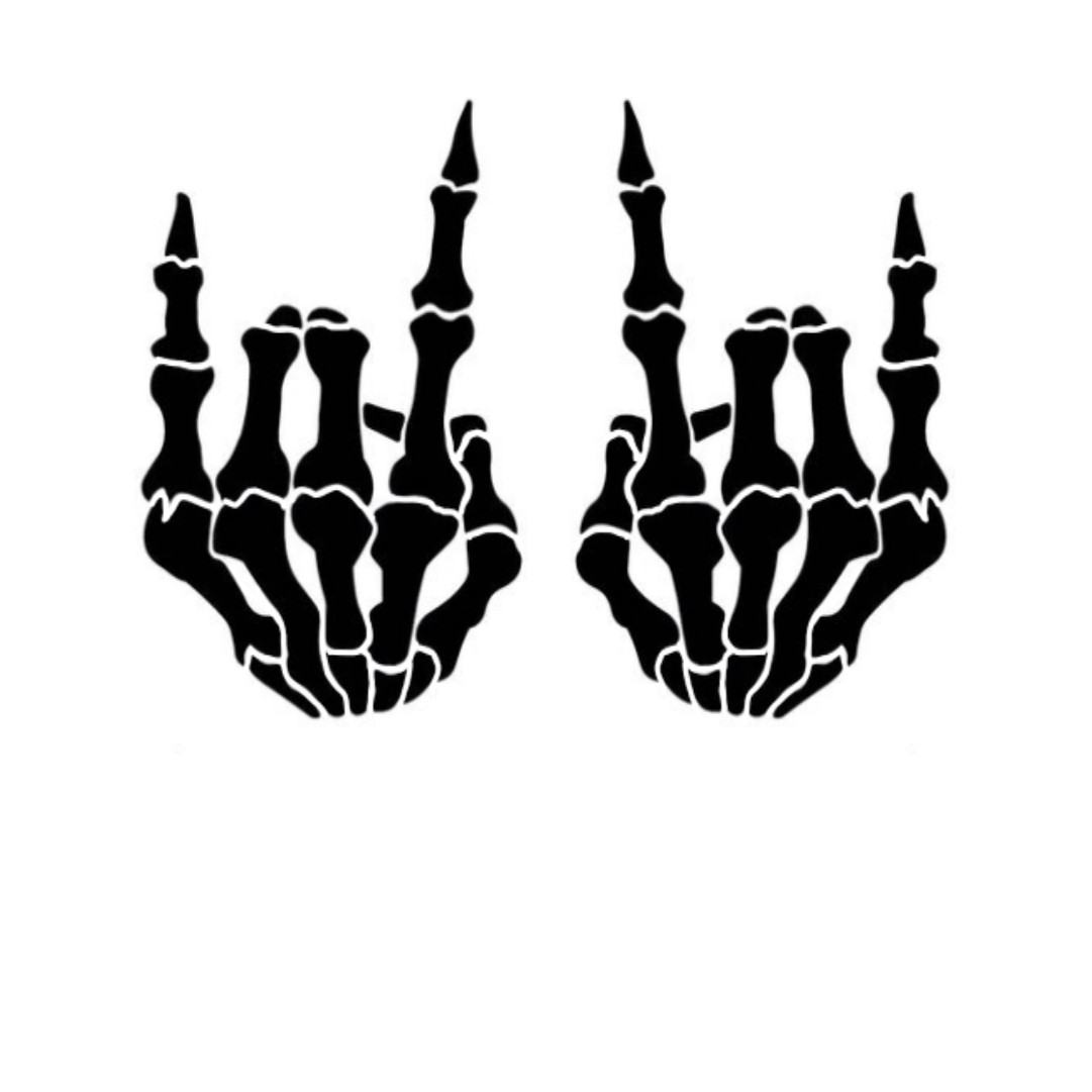 Skeleton Hand Decals -  Two Styles
