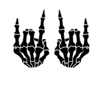 Skeleton Hand Car Decals (Pair, 2 Styles) | USAVinyls