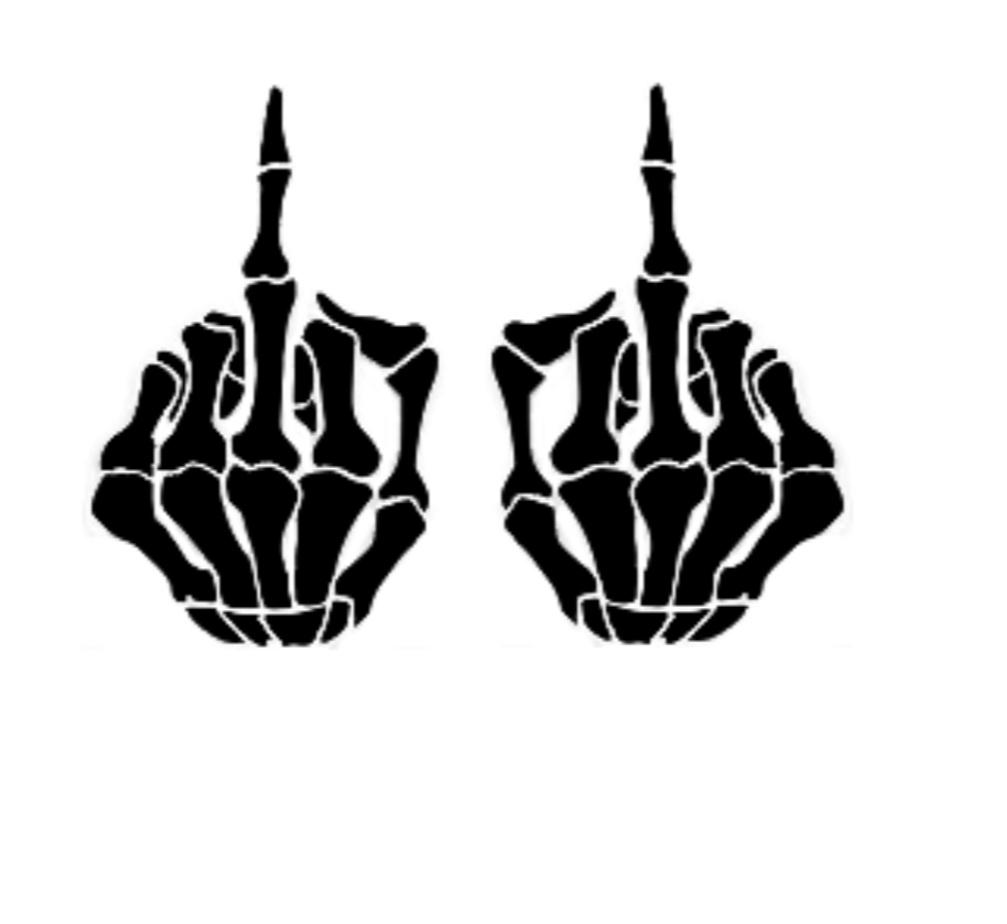 Skeleton Hand Decals -  Two Styles