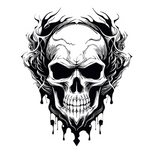 Grim Reaper Hood Graphic Car/Wall Vinyl Decal | USAVinyls