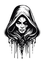 Evil Gothic Witch Car/Wall Vinyl Decal – Large Sizes | USAVinyls