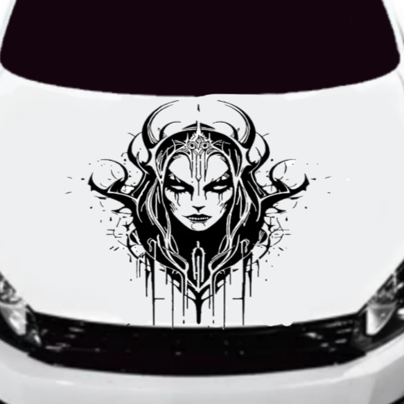 Evil Witch Decal, Witch Auto Graphic