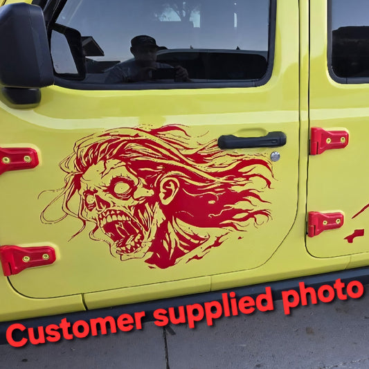 Zombie Car Decal