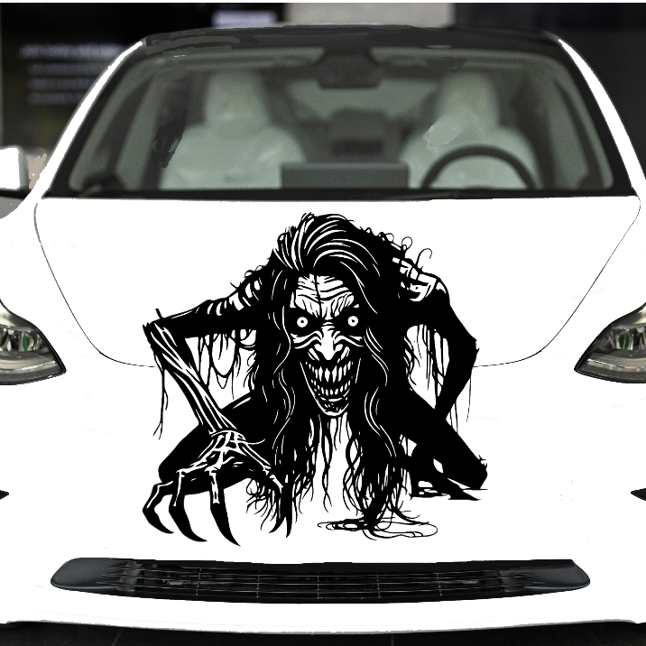 Zombie Auto Graphic, Zombie Wall Art, Banshee