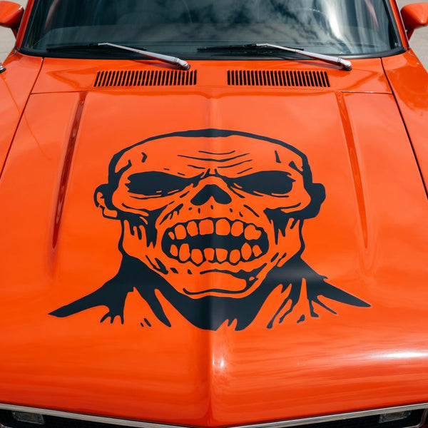 Zombie vinyl decal made of black vinyl in various colors and sizes