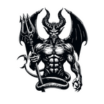 Devil Car/Wall Vinyl Decal | USAVinyls
