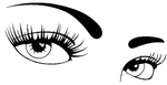 Glam Eyes / Sexy Eyes Car/Wall Vinyl Decal | USAVinyls