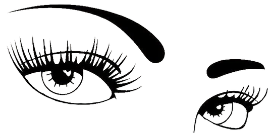 Glam Eyes, Sexy Eyes Decal