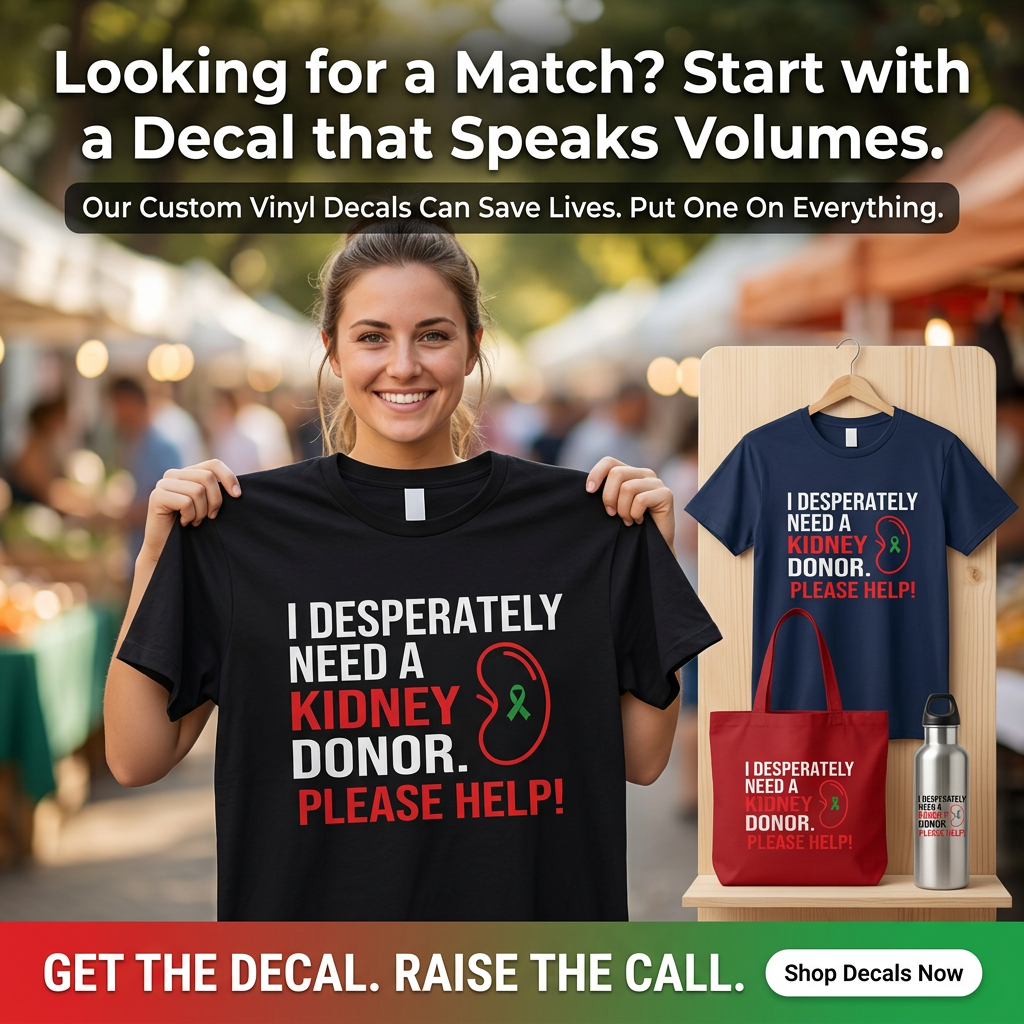 I Desperately Need a Kidney Donor Tee | USAVinyls