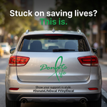 Donate Life Car Decal — Green, 12" (Large) | USAVinyls
