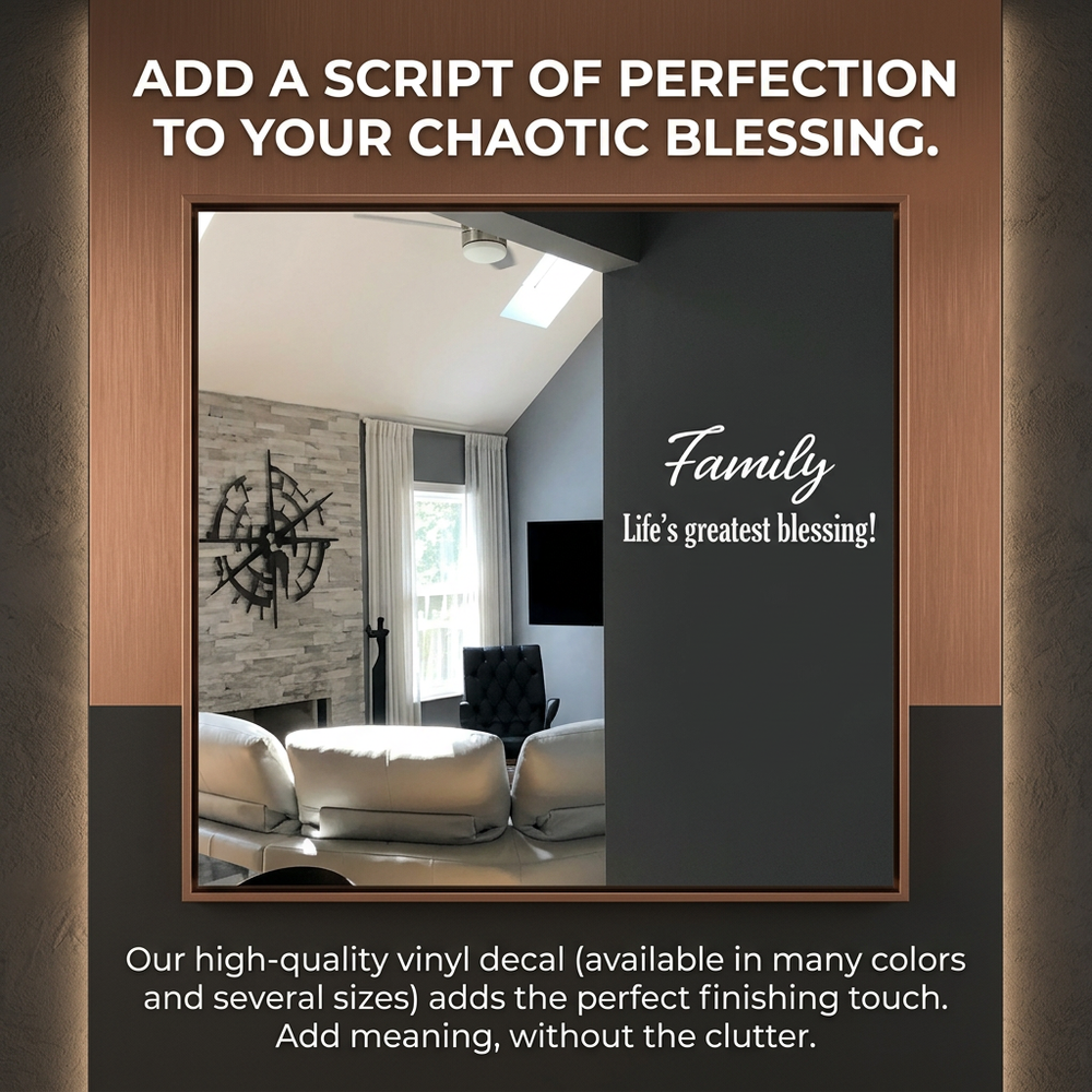 Family Life’s Greatest Blessing Wall Decal | USAVinyls