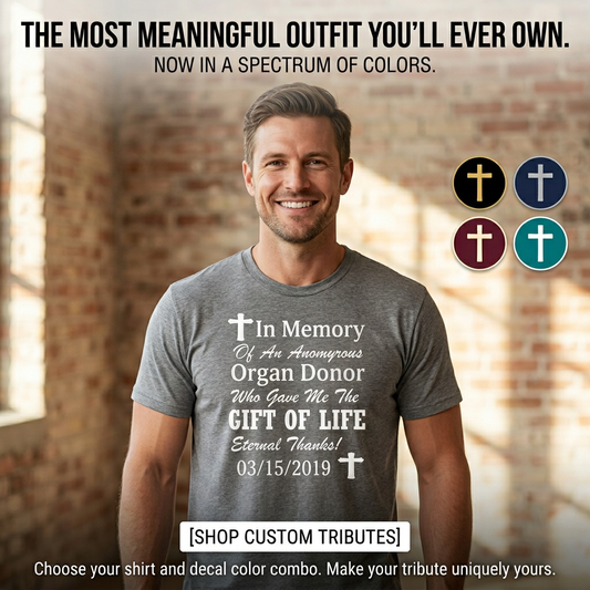 Anonymous Organ Donor Tribute Graphic Tee | USAVinyls
