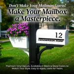 Custom Mailbox Address Decal (Set of 2) | USAVinyls