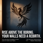 Phoenix Car/Wall Decal – Mythical Firebird Design | USAVinyls