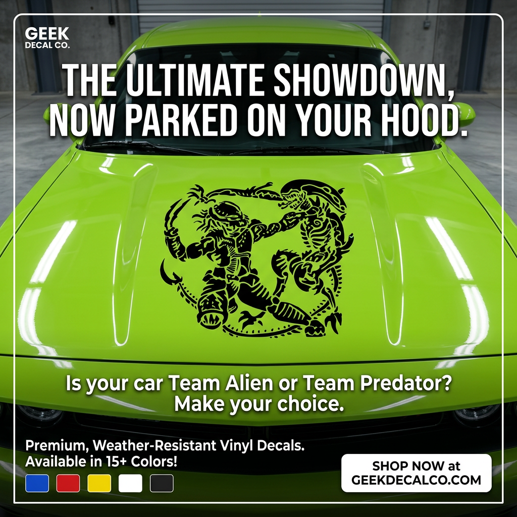 Alien vs Predator–Inspired Car Decal | USAVinyls